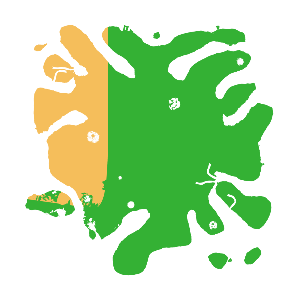 Biome Rust Map: Procedural Map, Size: 3700, Seed: 22735