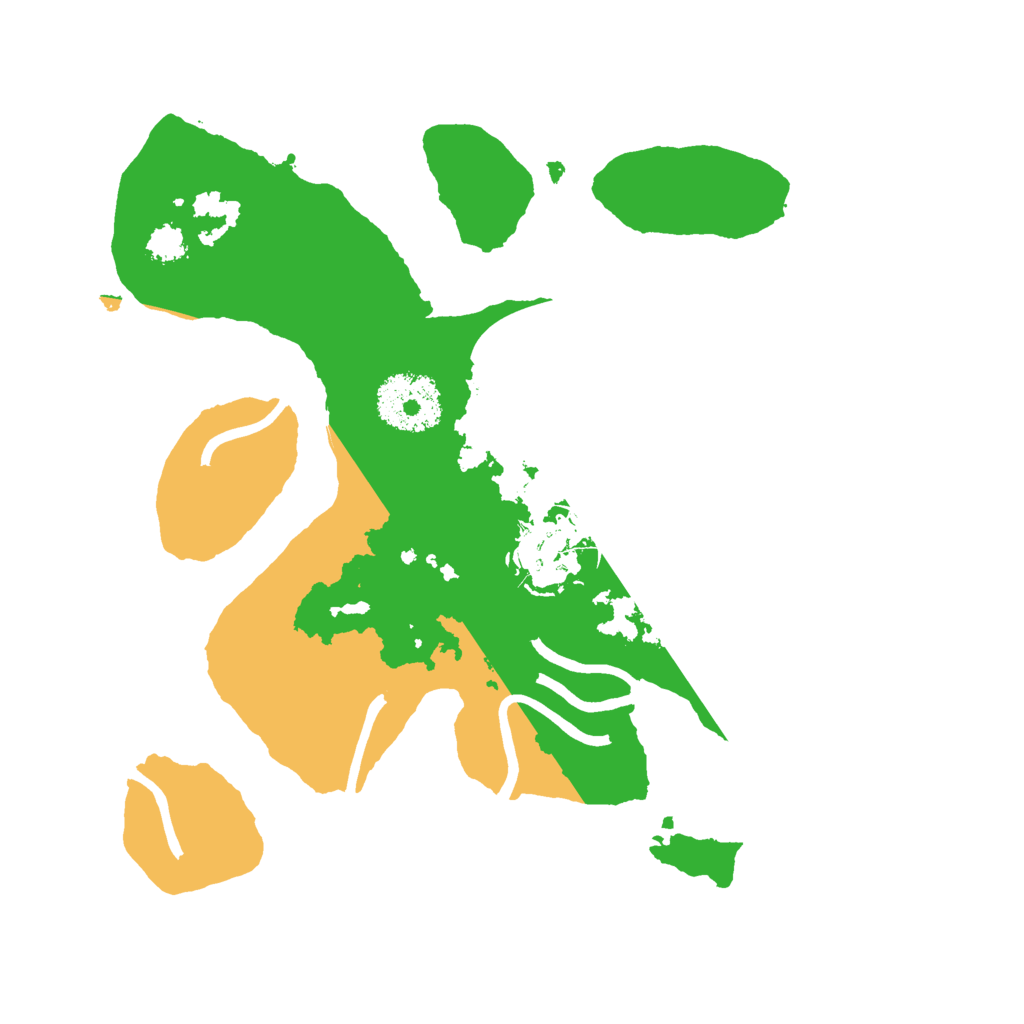 Biome Rust Map: Procedural Map, Size: 2500, Seed: 2545