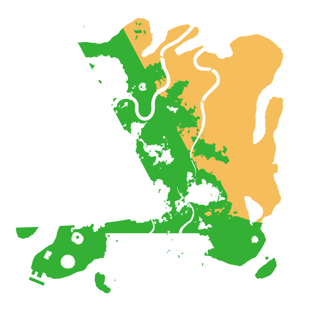 Biome Rust Map: Procedural Map, Size: 3950, Seed: 460235425