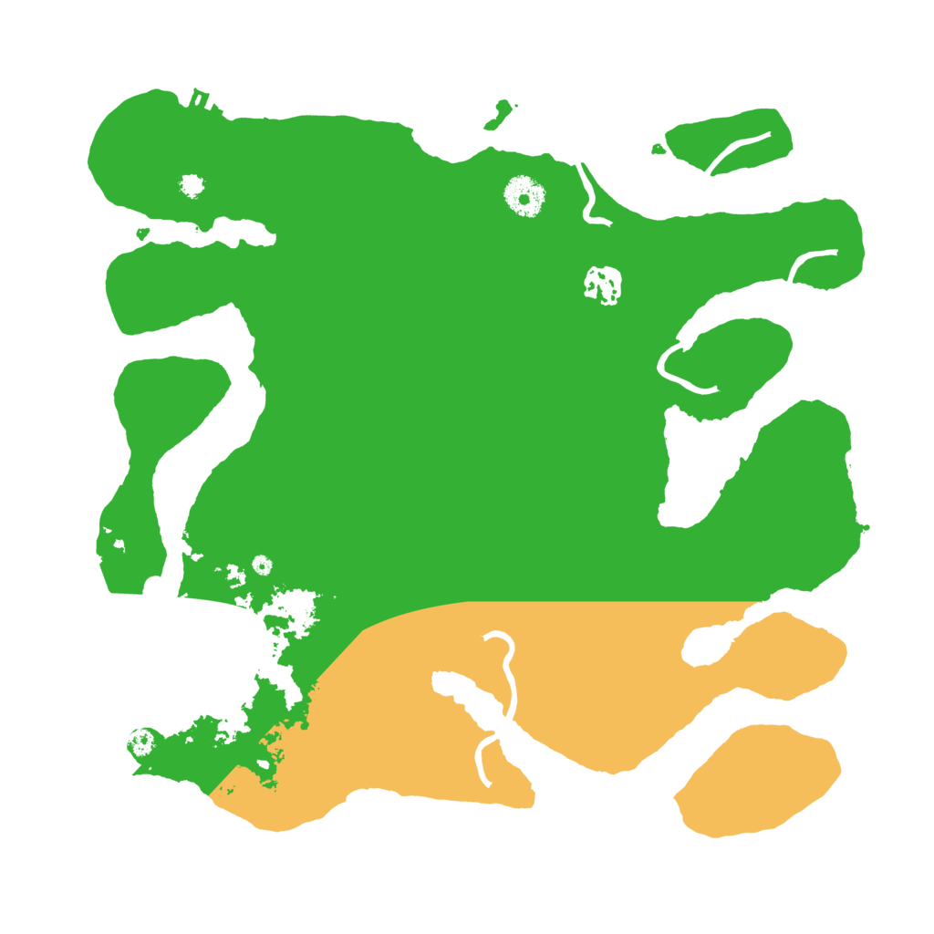 Biome Rust Map: Procedural Map, Size: 3500, Seed: 173925