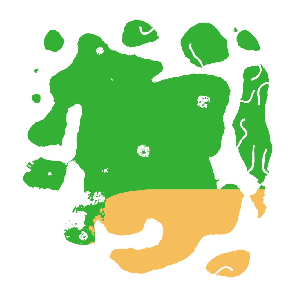 Biome Rust Map: Procedural Map, Size: 3500, Seed: 8223