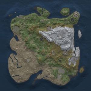 Thumbnail Rust Map: Procedural Map, Size: 3700, Seed: 2034444171, 15 Monuments