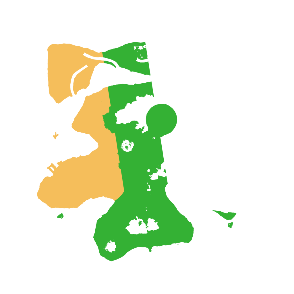 Biome Rust Map: Procedural Map, Size: 2500, Seed: 36033056