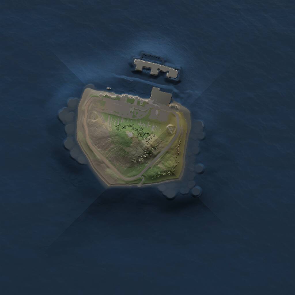 Rust Map: Procedural Map, Size: 1000, Seed: 1234578, 2 Monuments