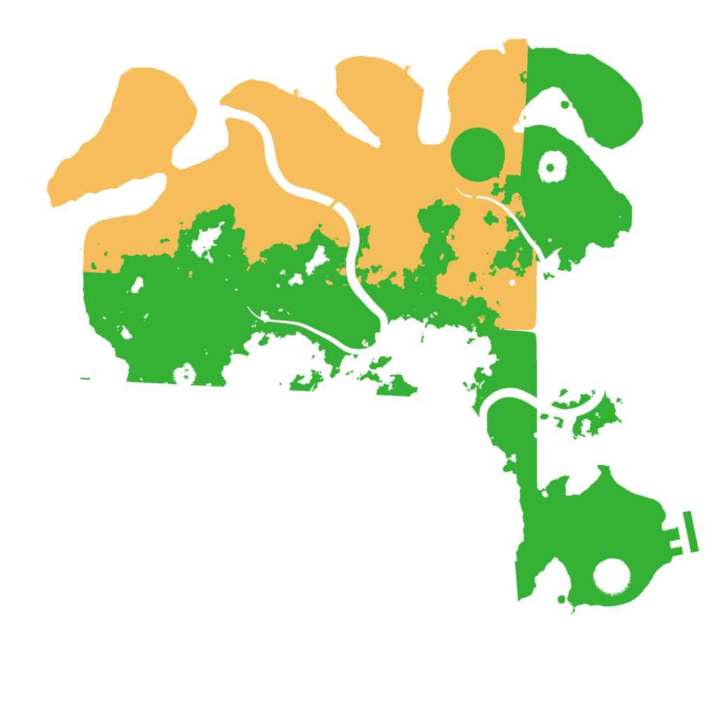 Biome Rust Map: Procedural Map, Size: 3500, Seed: 2097987450