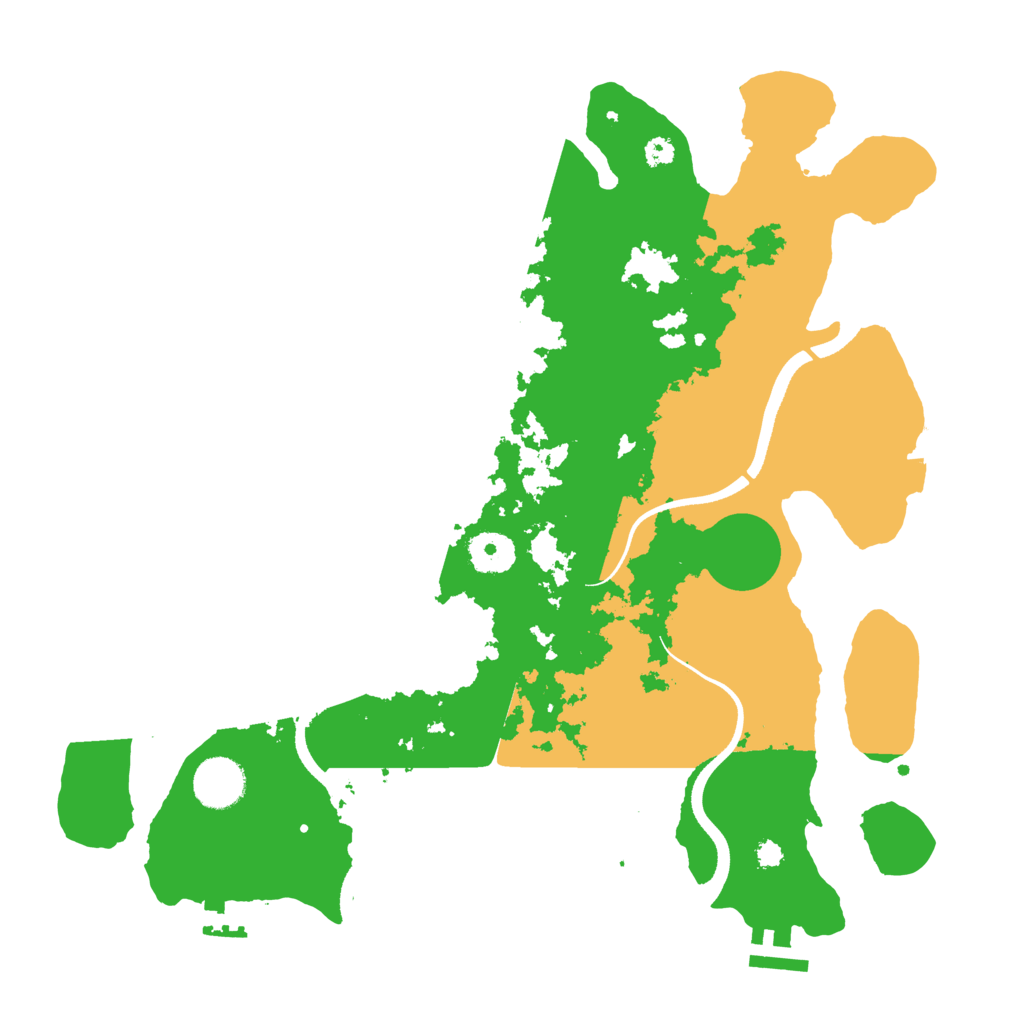 Biome Rust Map: Procedural Map, Size: 3500, Seed: 12236