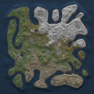 Thumbnail Rust Map: Procedural Map, Size: 4250, Seed: 1949985838, 19 Monuments