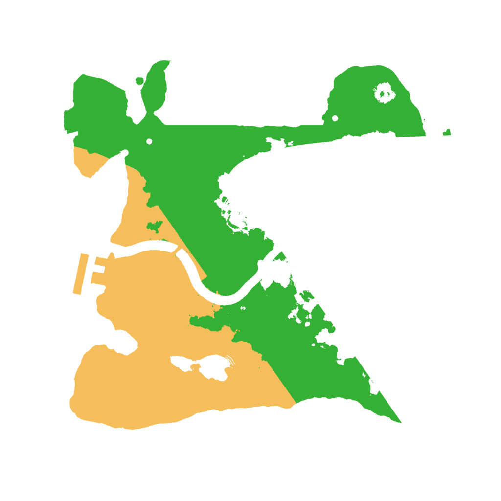 Biome Rust Map: Procedural Map, Size: 2500, Seed: 7677717