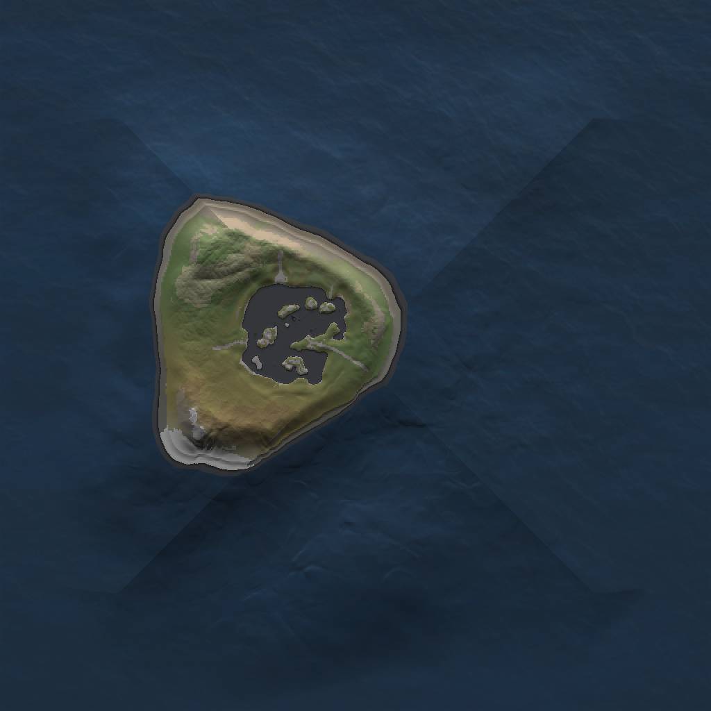 Rust Map: Barren, Size: 1000, Seed: 989789870, 3 Monuments