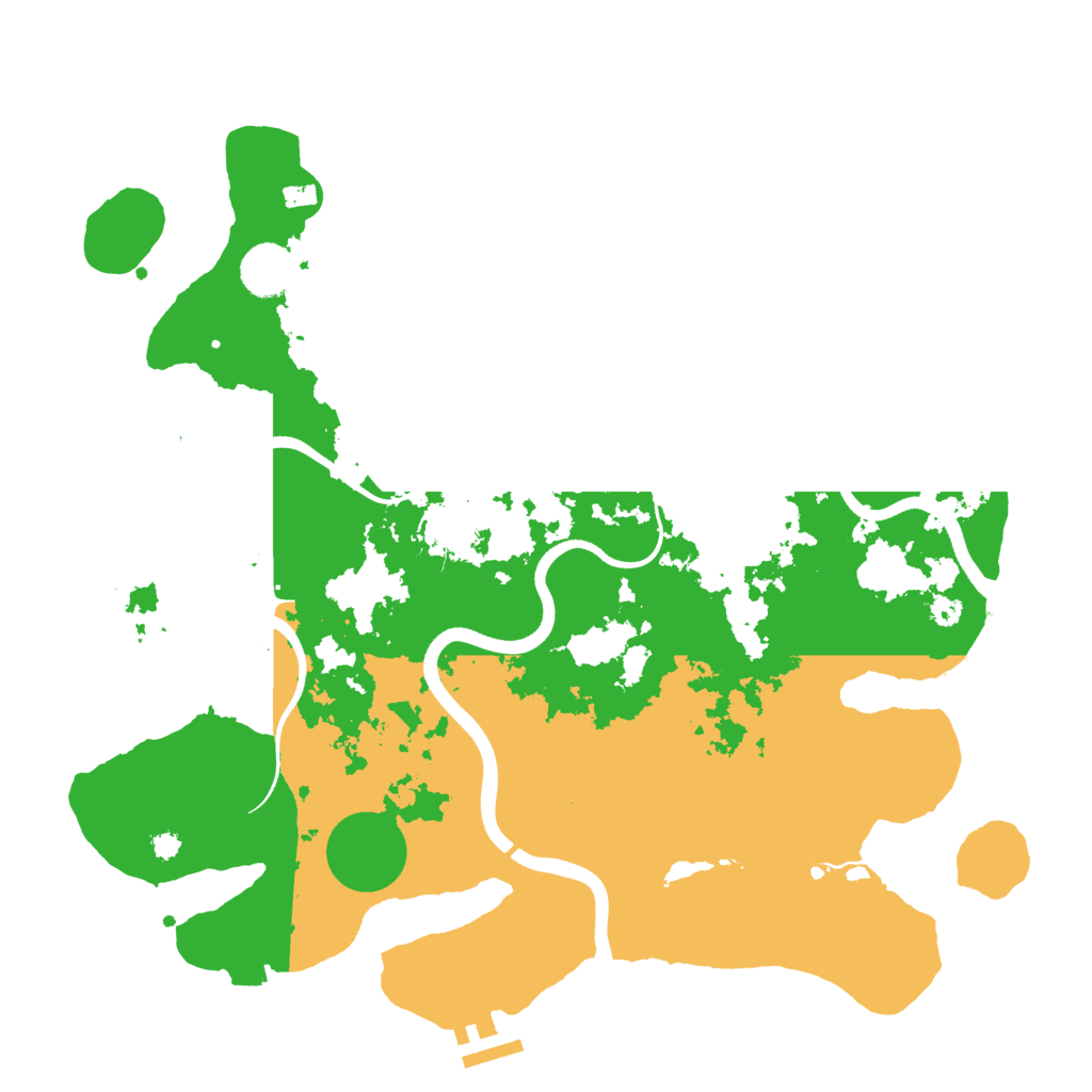 Biome Rust Map: Procedural Map, Size: 3600, Seed: 1083621715