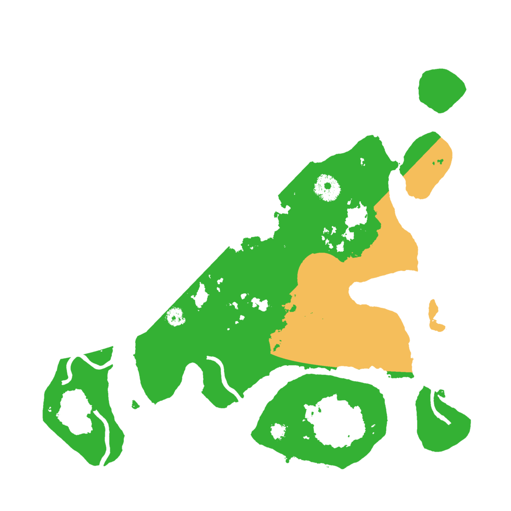 Biome Rust Map: Procedural Map, Size: 3000, Seed: 45555