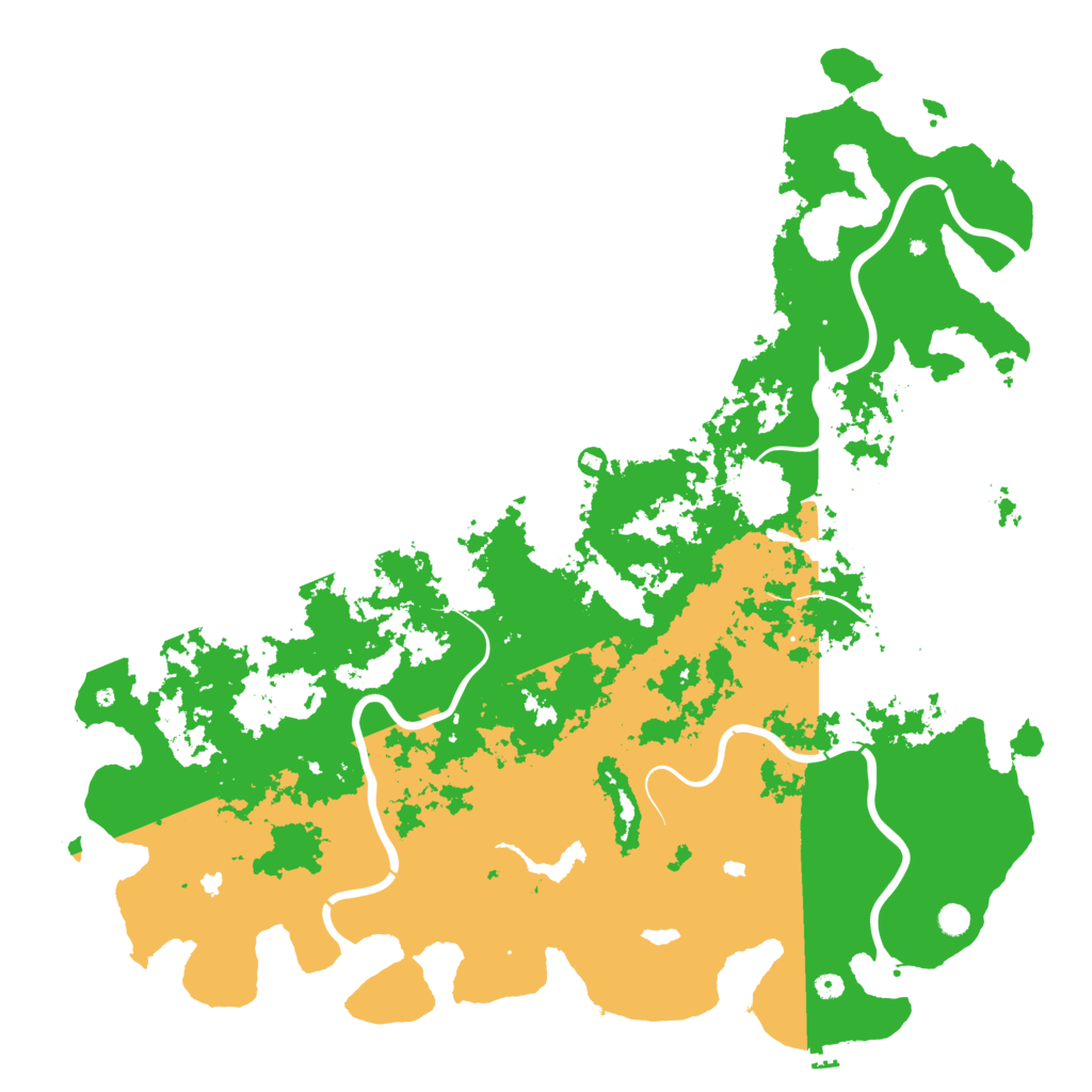 Biome Rust Map: Procedural Map, Size: 6000, Seed: 767138255