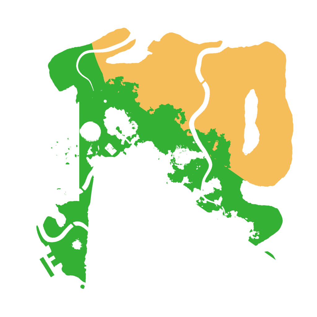 Biome Rust Map: Procedural Map, Size: 3000, Seed: 619845