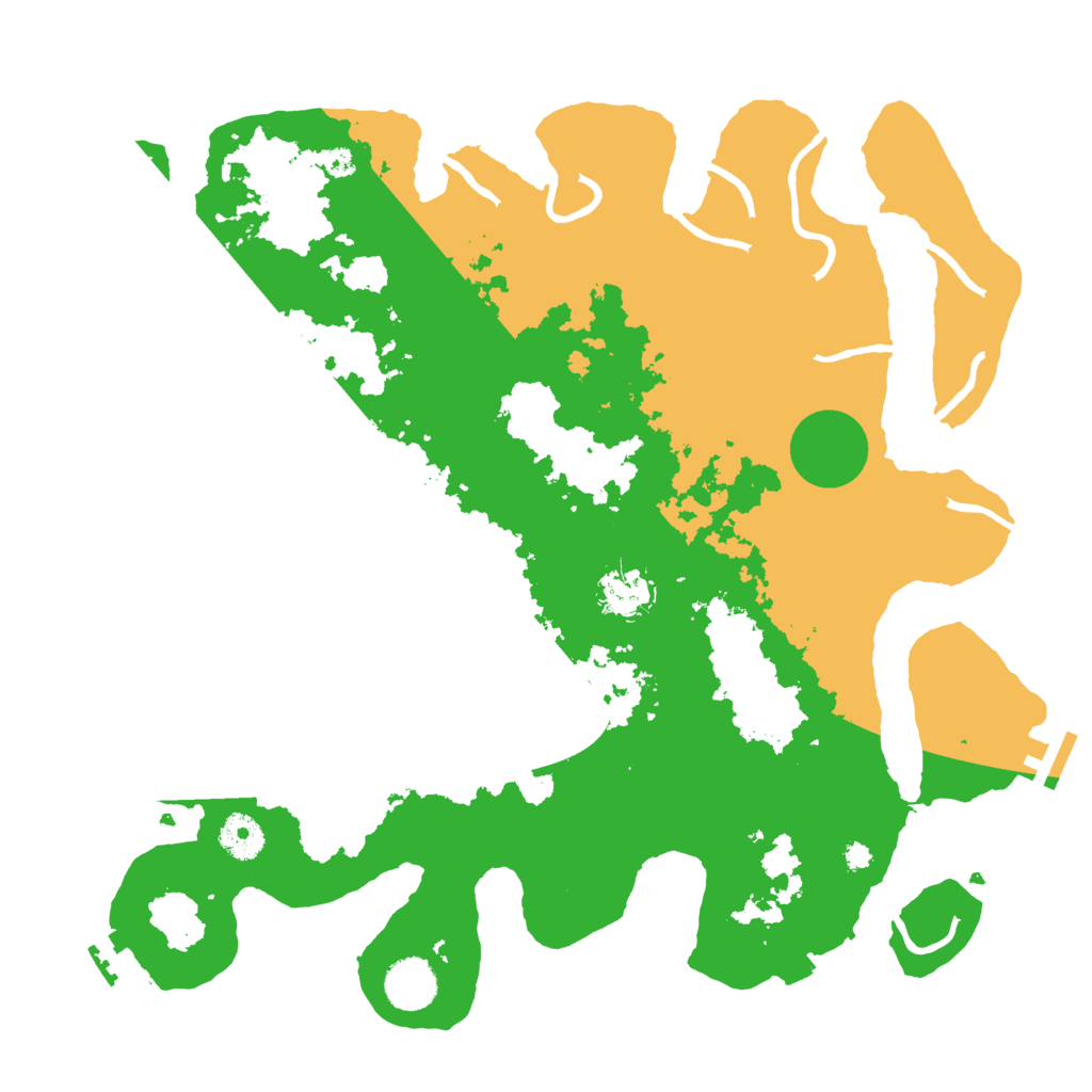 Biome Rust Map: Procedural Map, Size: 3700, Seed: 158119985