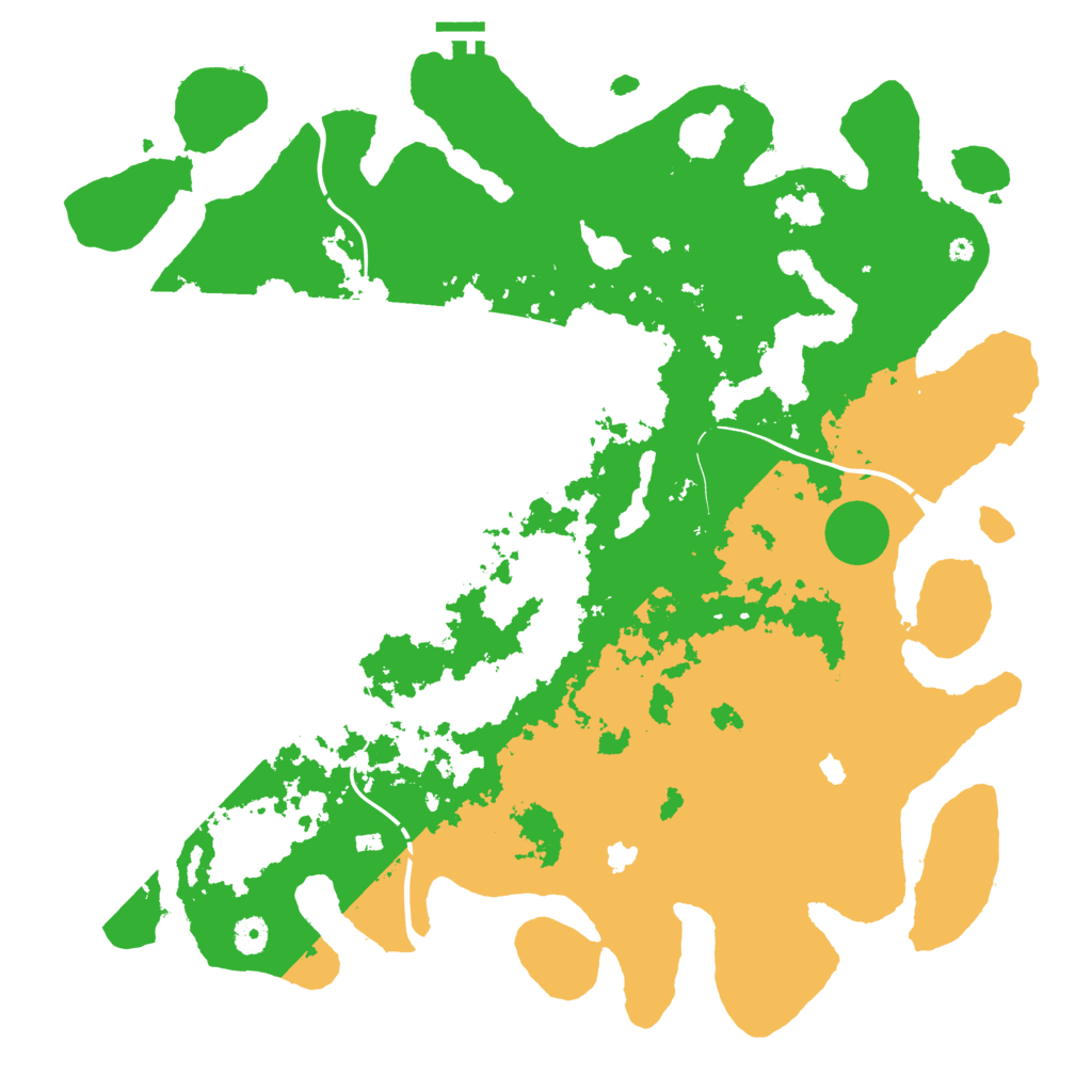 Biome Rust Map: Procedural Map, Size: 4500, Seed: 10656