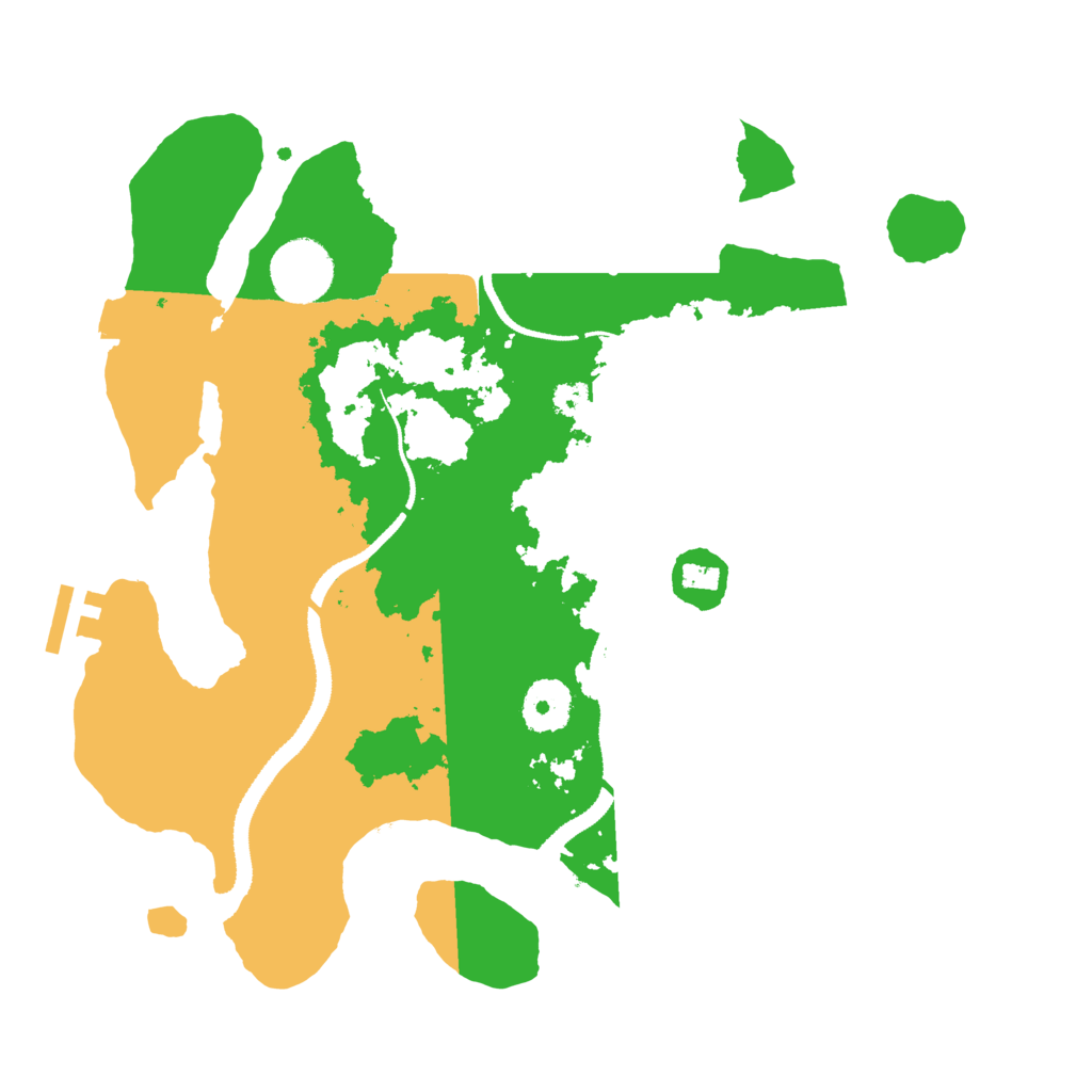 Biome Rust Map: Procedural Map, Size: 3200, Seed: 510128709