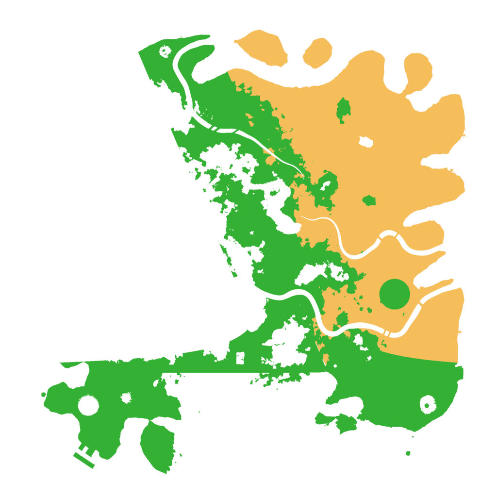 Biome Rust Map: Procedural Map, Size: 4300, Seed: 878291502