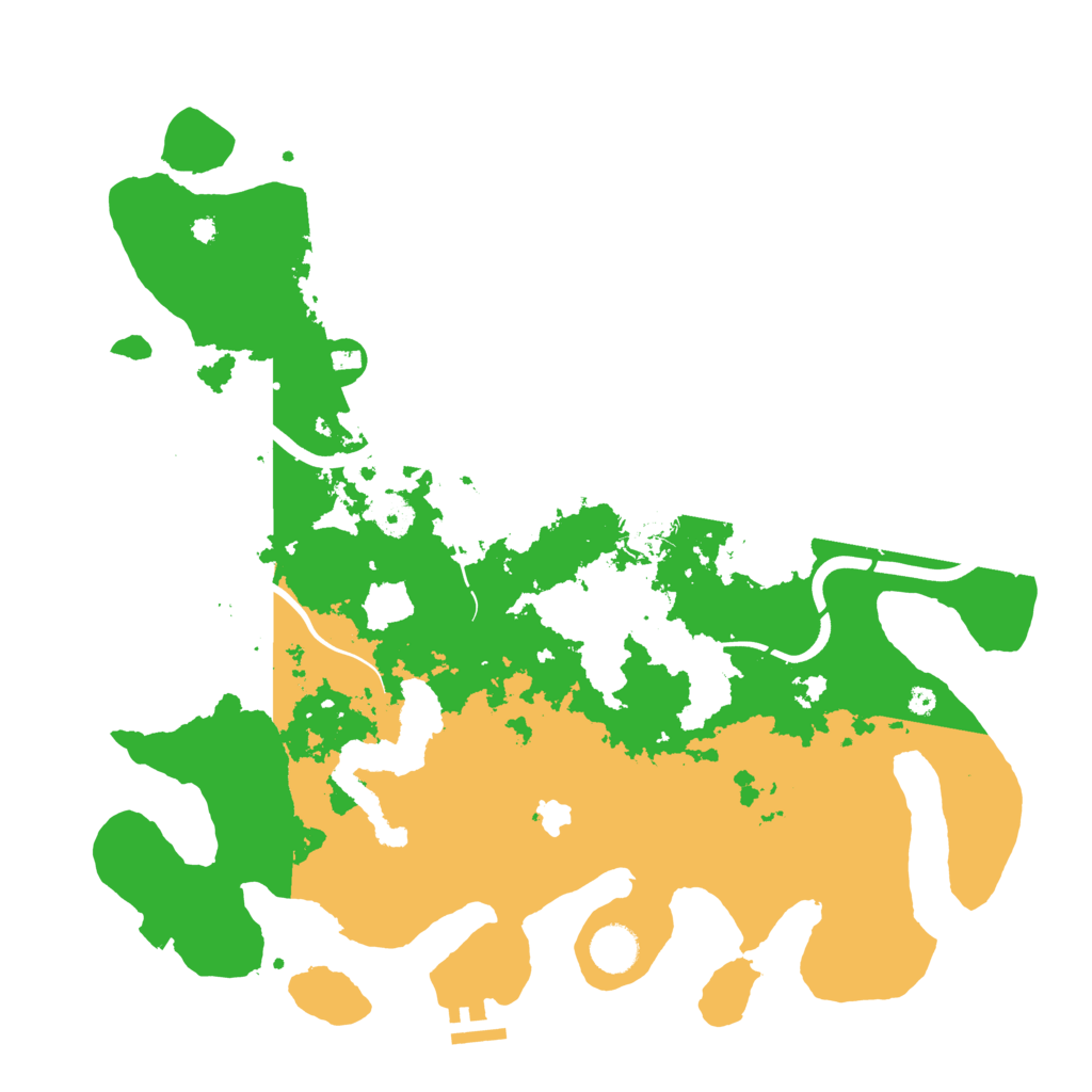 Biome Rust Map: Procedural Map, Size: 4000, Seed: 9993
