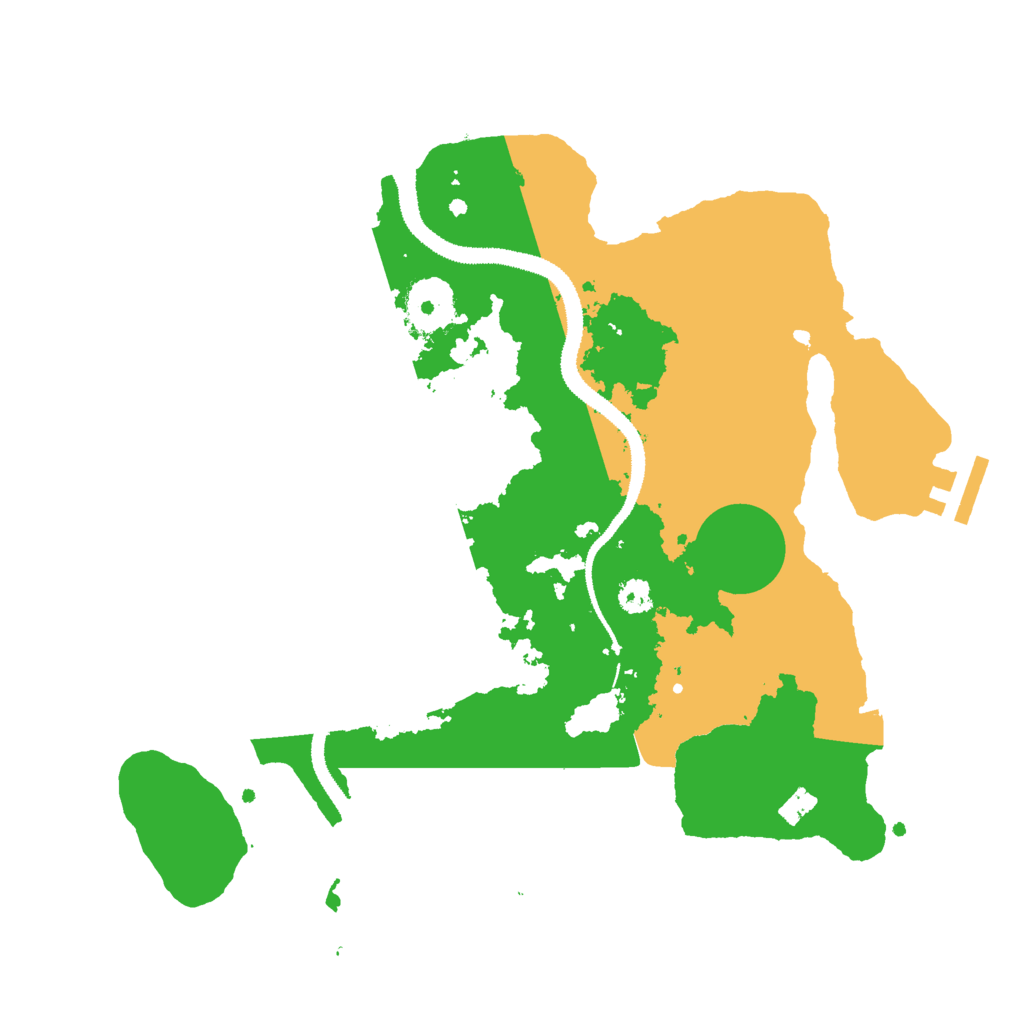 Biome Rust Map: Procedural Map, Size: 3000, Seed: 6421