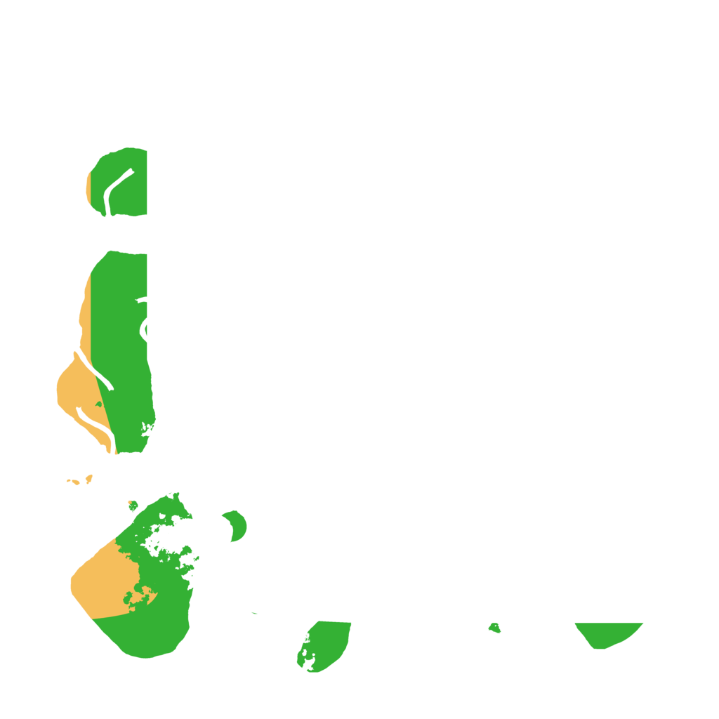 Biome Rust Map: Procedural Map, Size: 3200, Seed: 101055