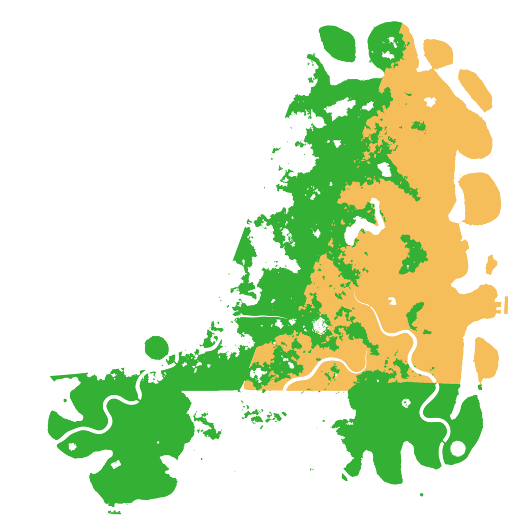 Biome Rust Map: Procedural Map, Size: 6000, Seed: 25565