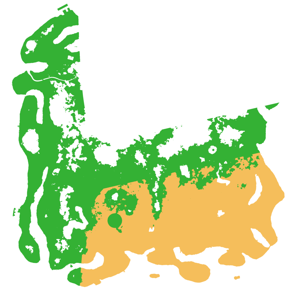 Biome Rust Map: Procedural Map, Size: 5400, Seed: 5615