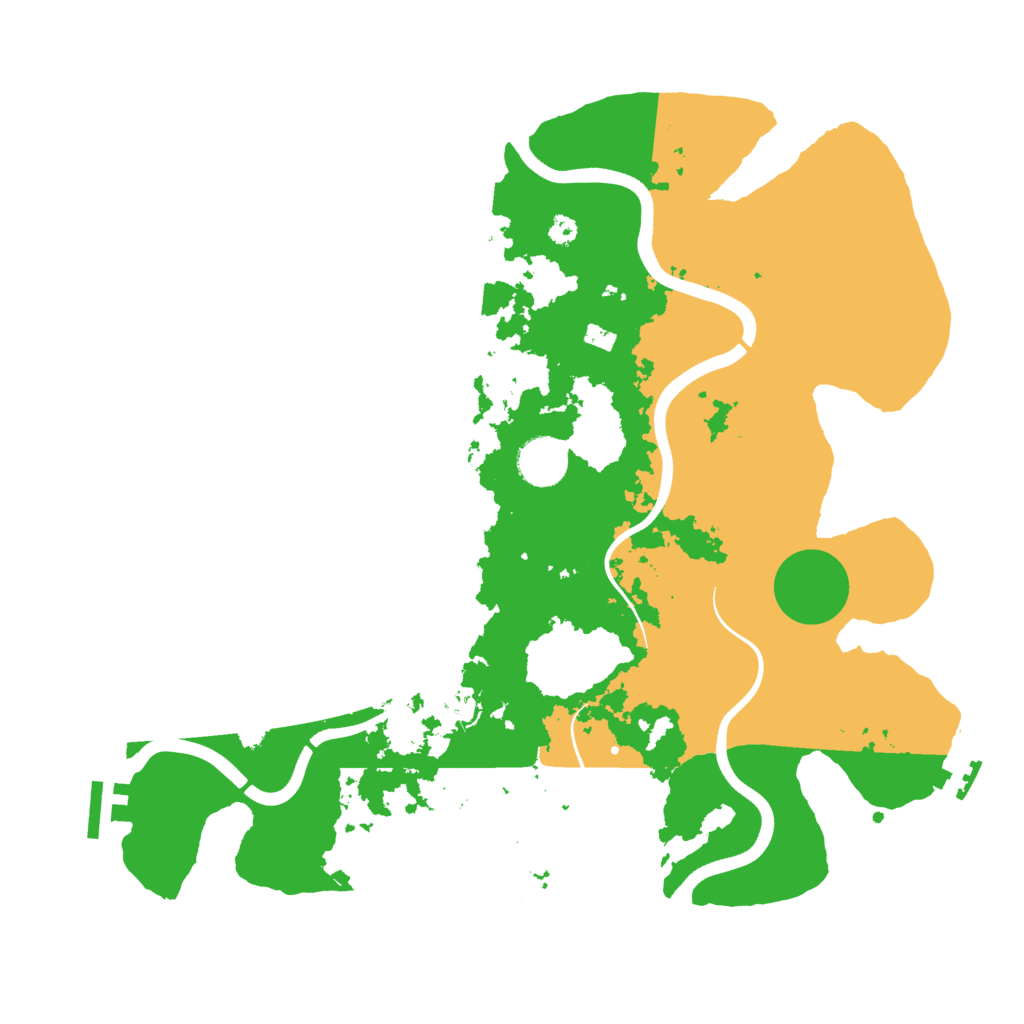 Biome Rust Map: Procedural Map, Size: 3600, Seed: 828557370