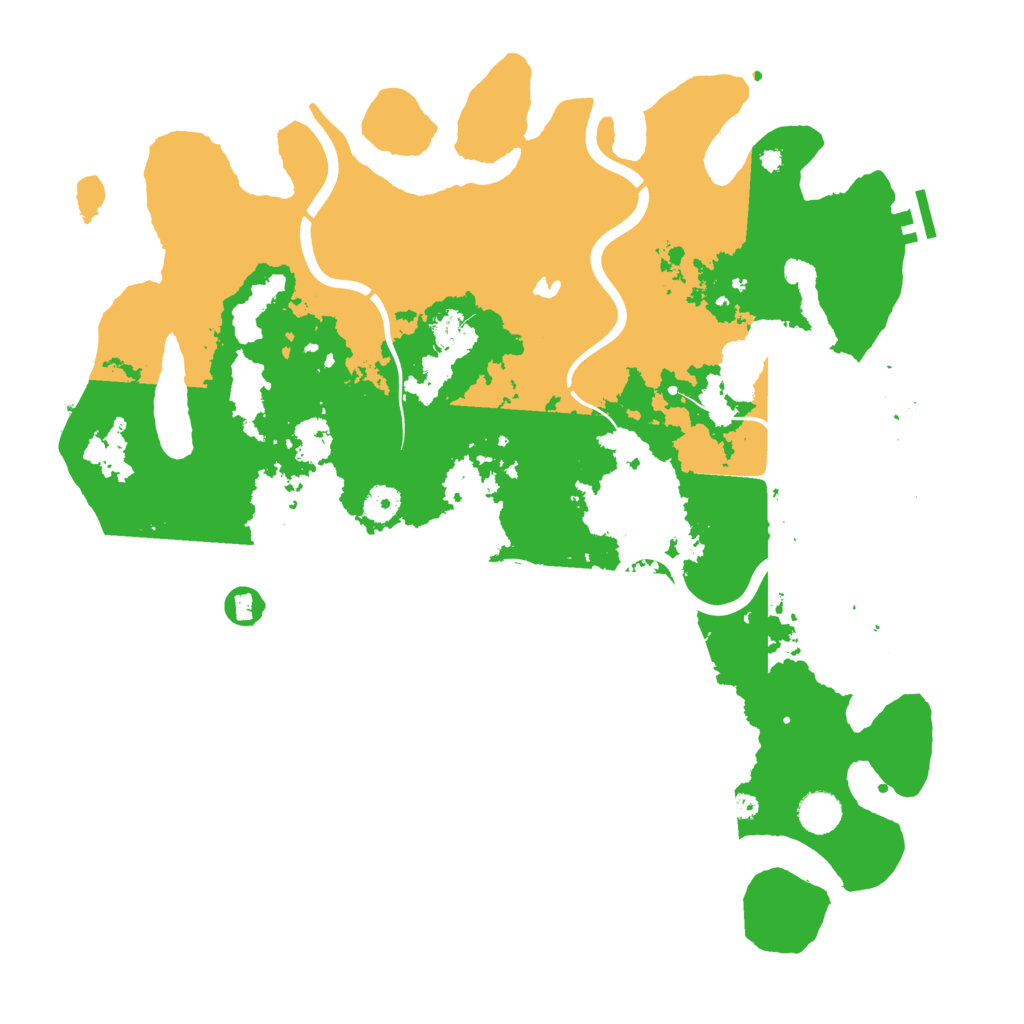 Biome Rust Map: Procedural Map, Size: 4200, Seed: 181535
