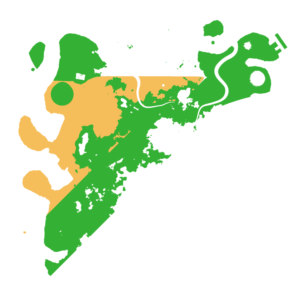 Biome Rust Map: Procedural Map, Size: 3550, Seed: 729445
