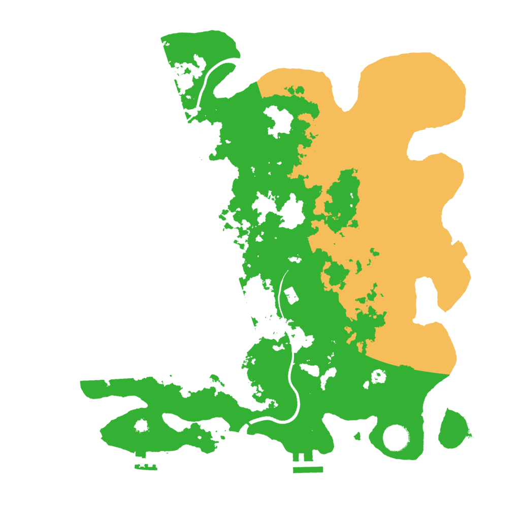 Biome Rust Map: Procedural Map, Size: 3500, Seed: 6506