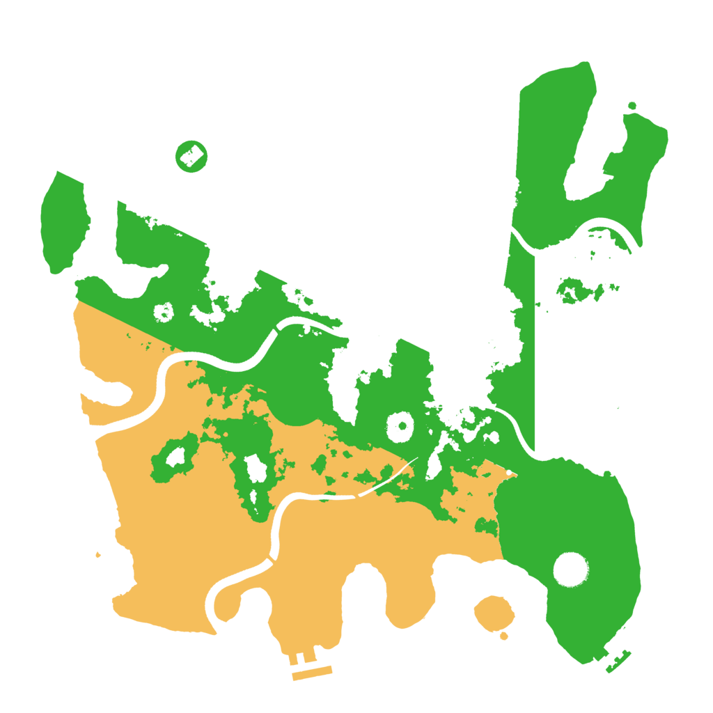 Biome Rust Map: Procedural Map, Size: 3600, Seed: 123211