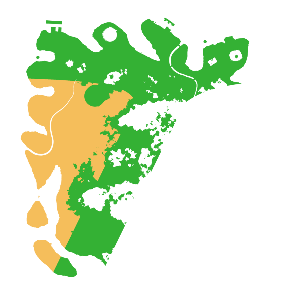 Biome Rust Map: Procedural Map, Size: 3700, Seed: 845376