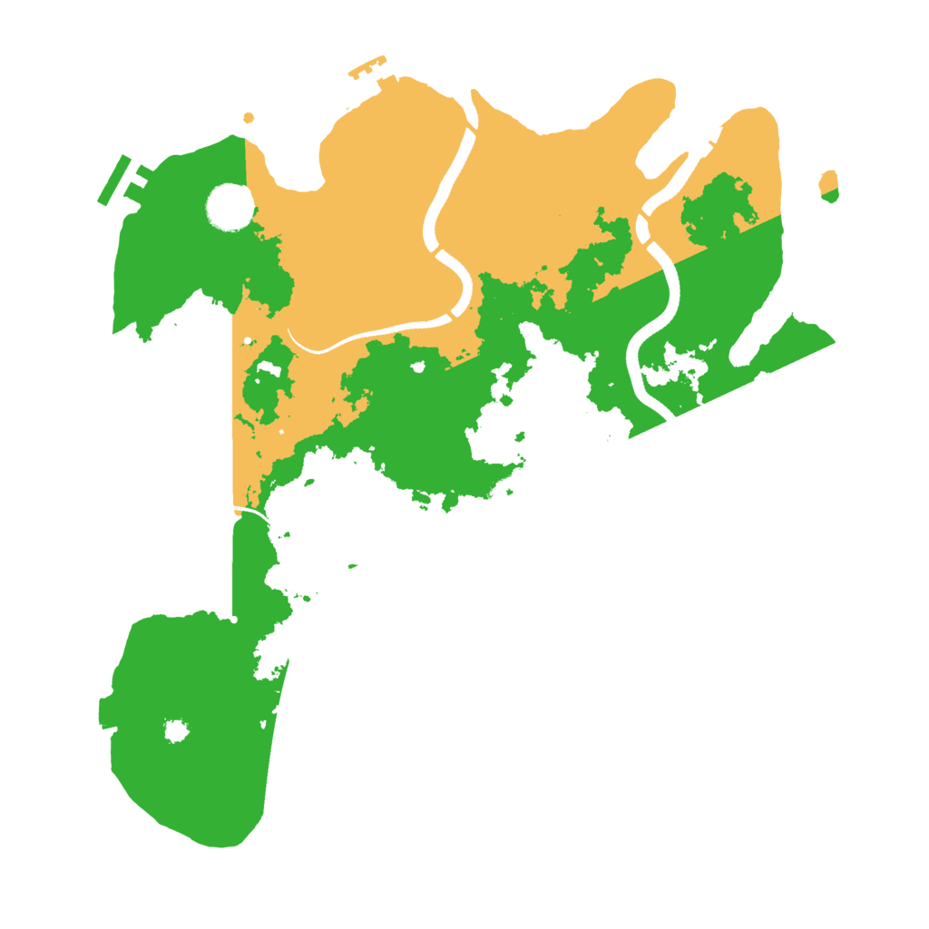 Biome Rust Map: Procedural Map, Size: 3500, Seed: 14567