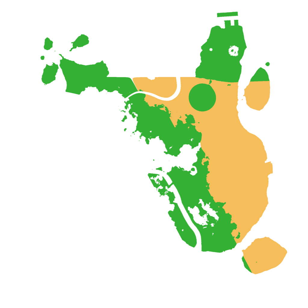 Biome Rust Map: Procedural Map, Size: 3000, Seed: 489451