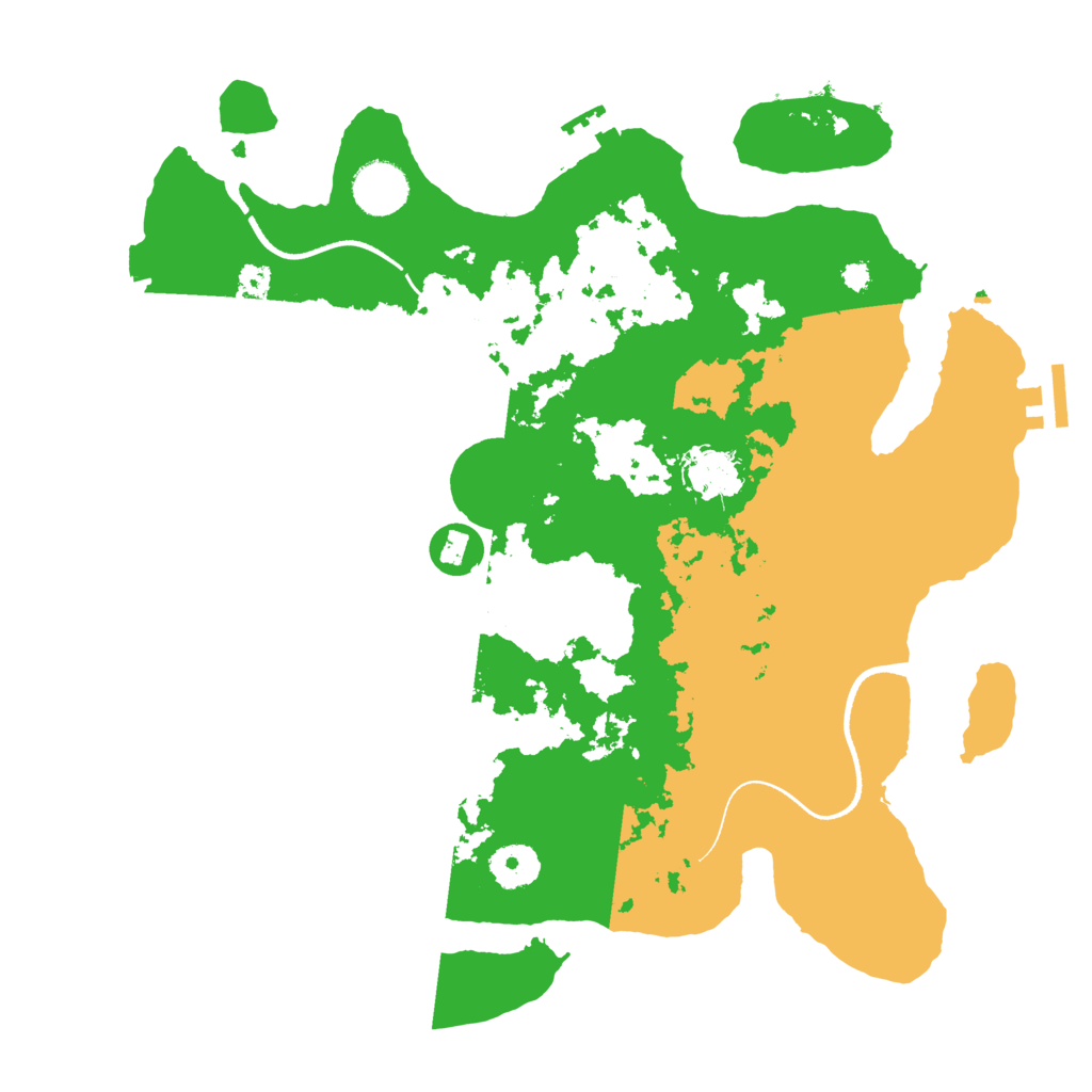 Biome Rust Map: Procedural Map, Size: 3500, Seed: 1842772158