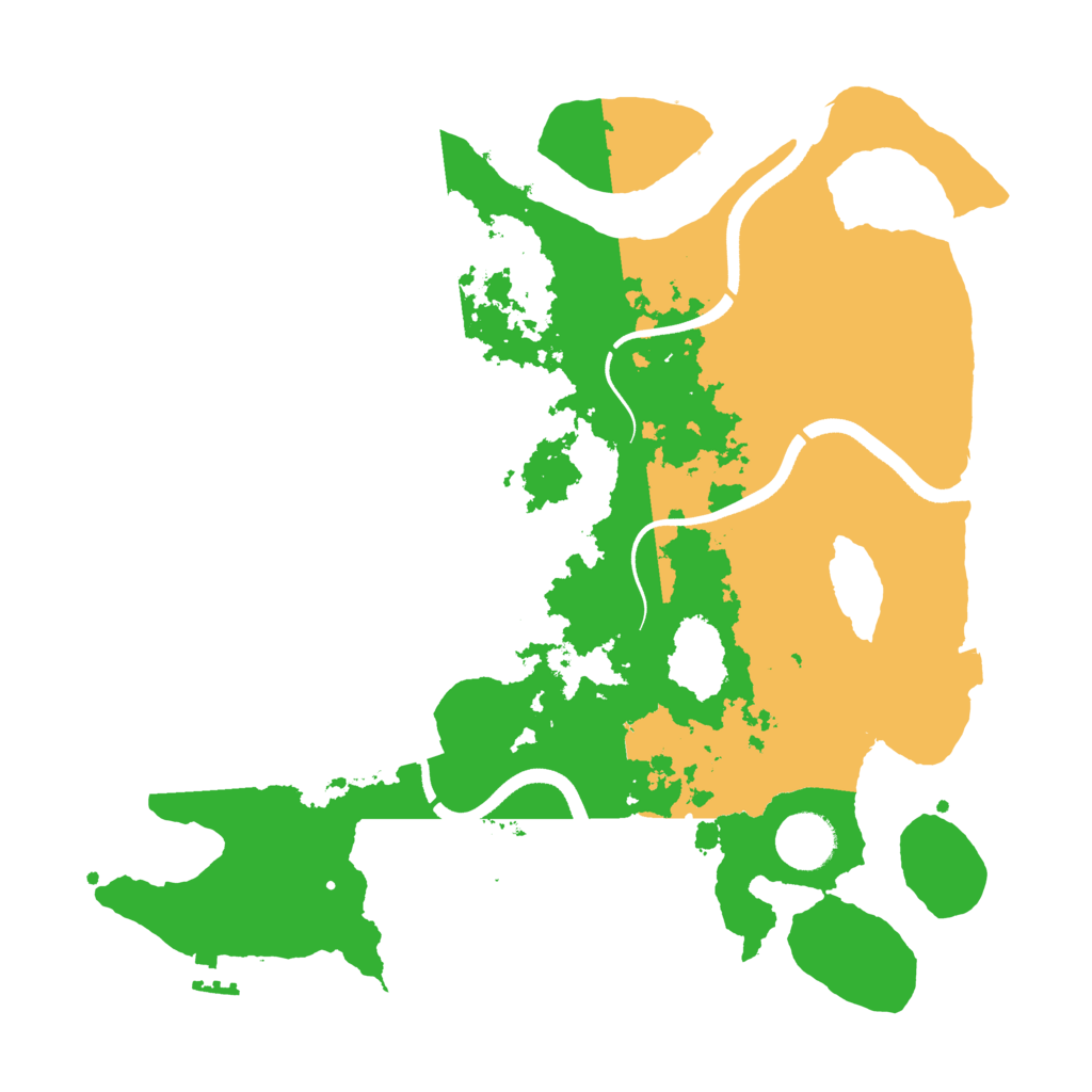 Biome Rust Map: Procedural Map, Size: 3500, Seed: 248508461
