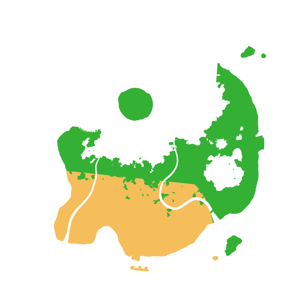Biome Rust Map: Procedural Map, Size: 2500, Seed: 1505837304