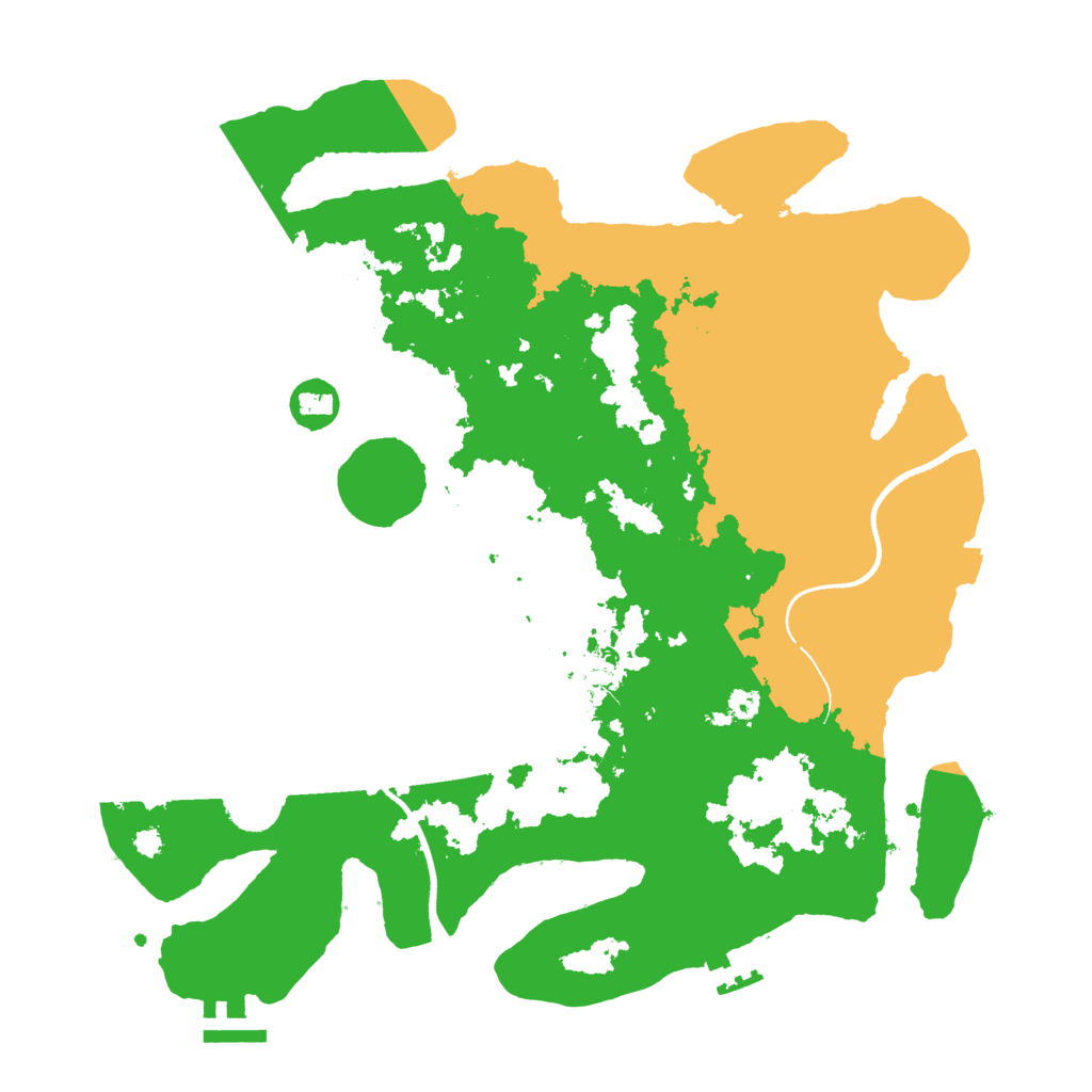 Biome Rust Map: Procedural Map, Size: 3500, Seed: 968892782