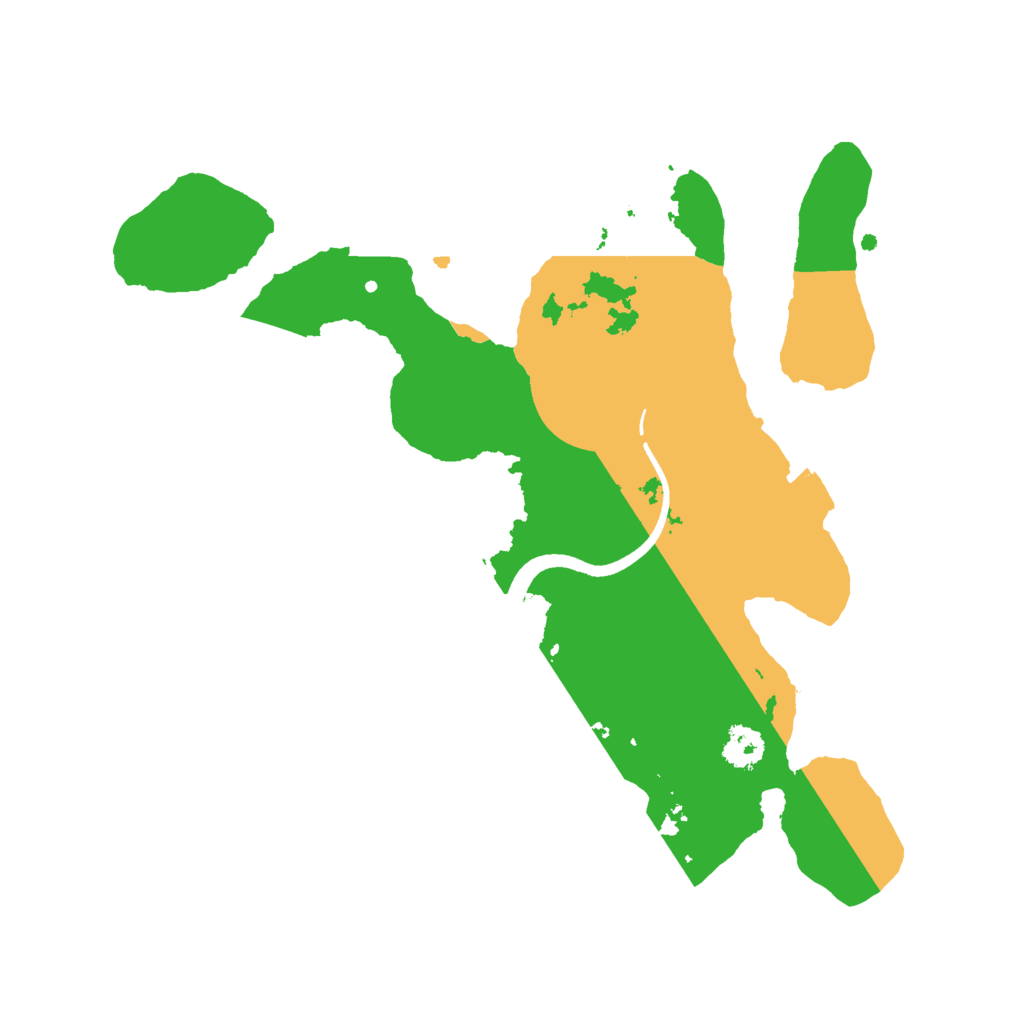 Biome Rust Map: Procedural Map, Size: 2500, Seed: 1913519086