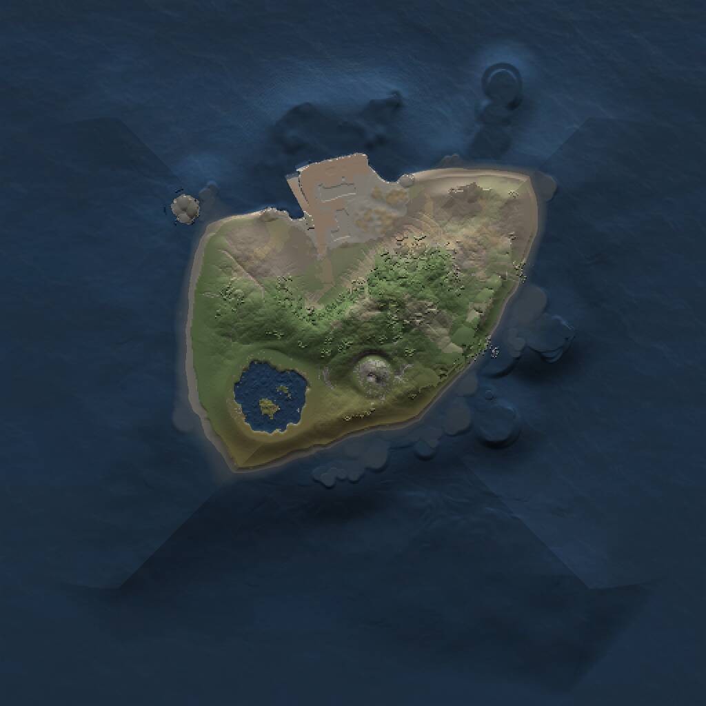 Rust Map: Procedural Map, Size: 1000, Seed: 1559623962, 1 Monuments