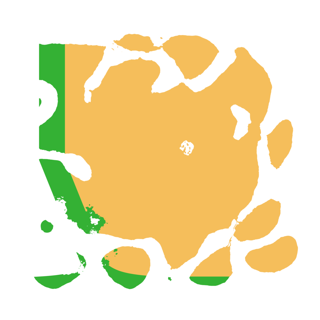 Biome Rust Map: Barren, Size: 3500, Seed: 1093138044