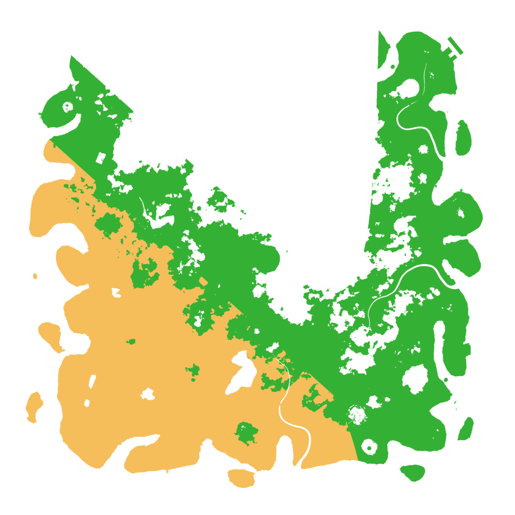 Biome Rust Map: Procedural Map, Size: 5000, Seed: 1892206682