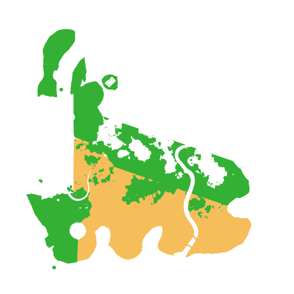 Biome Rust Map: Procedural Map, Size: 3200, Seed: 928947163