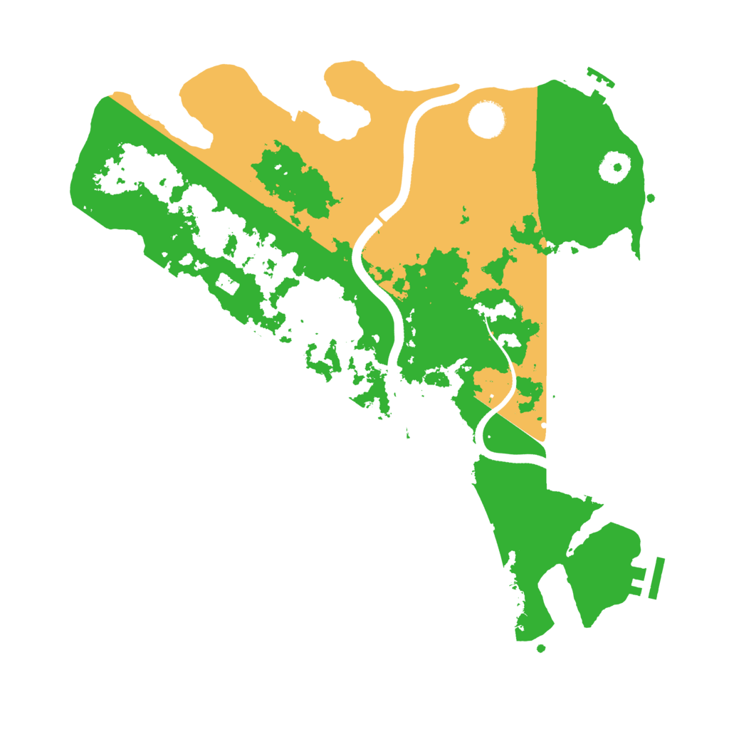 Biome Rust Map: Procedural Map, Size: 3500, Seed: 130657