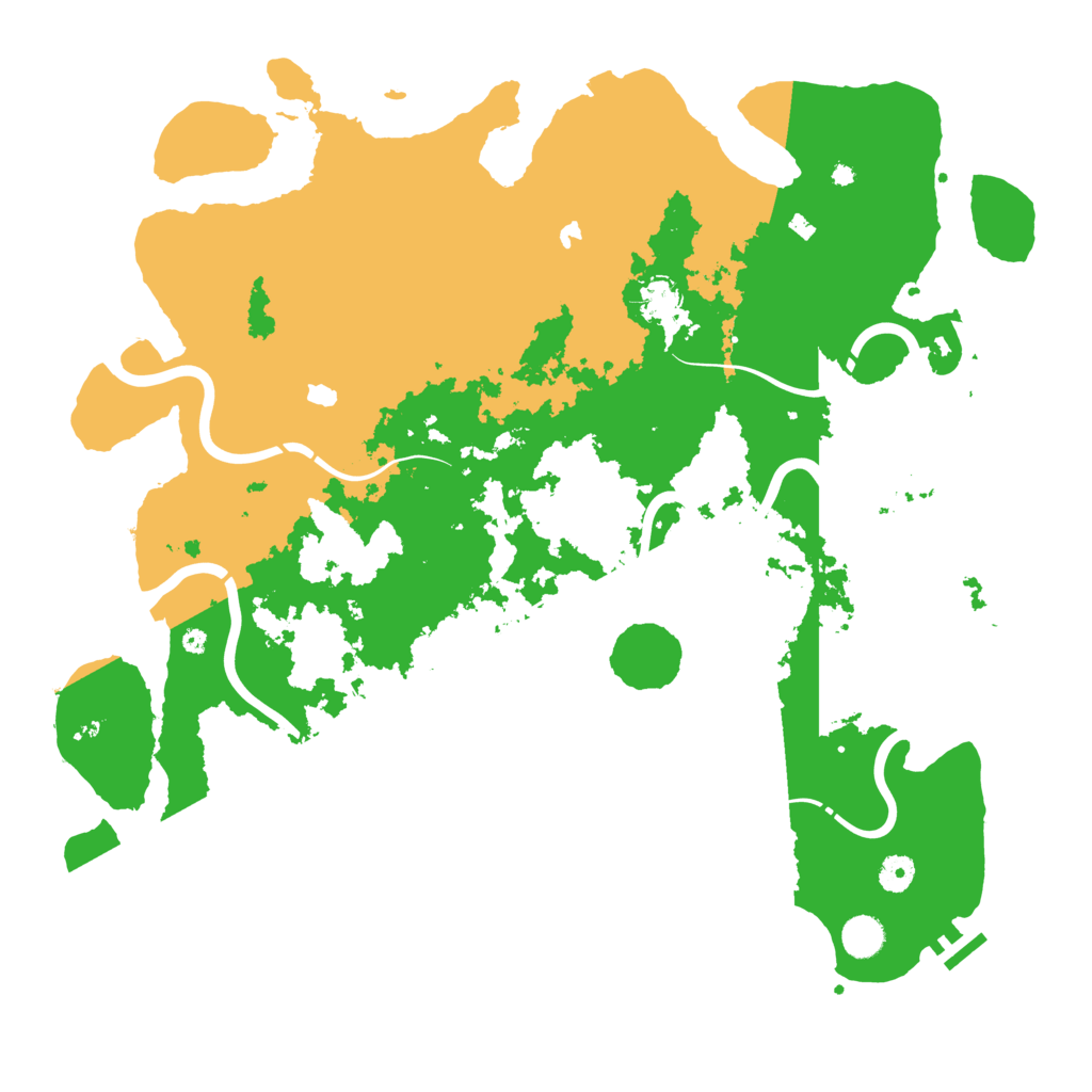 Biome Rust Map: Procedural Map, Size: 4500, Seed: 368172638