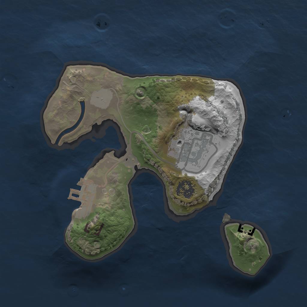 Rust Map: Procedural Map, Size: 1700, Seed: 223051100, 7 Monuments