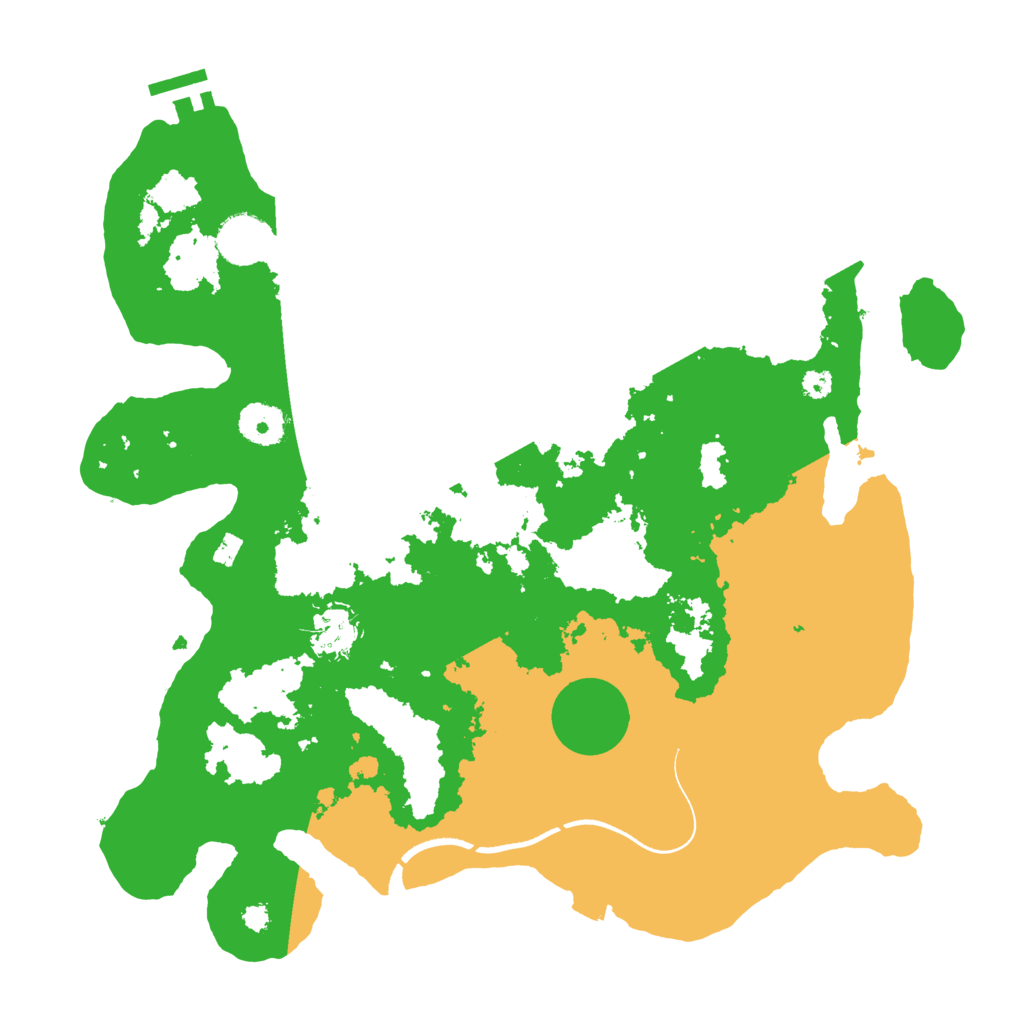 Biome Rust Map: Procedural Map, Size: 3500, Seed: 230926604