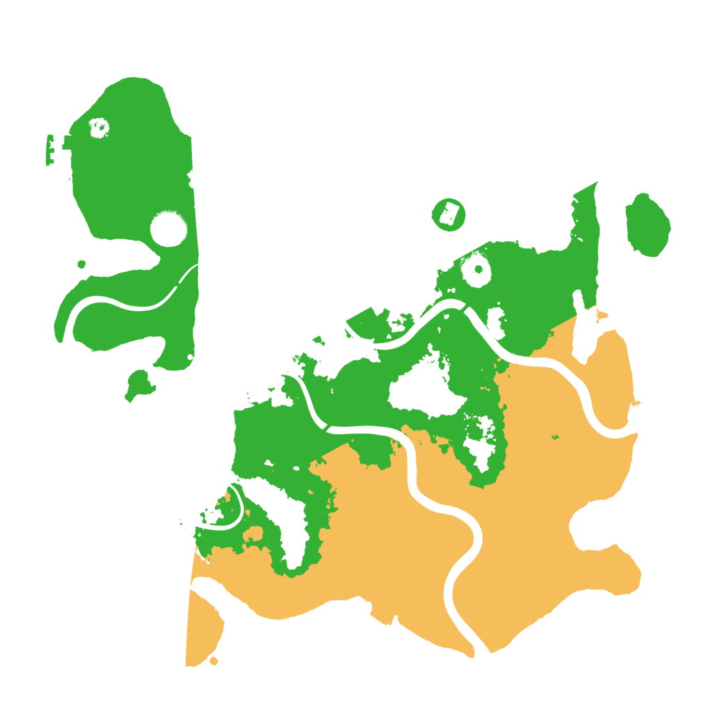 Biome Rust Map: Procedural Map, Size: 3500, Seed: 230926604
