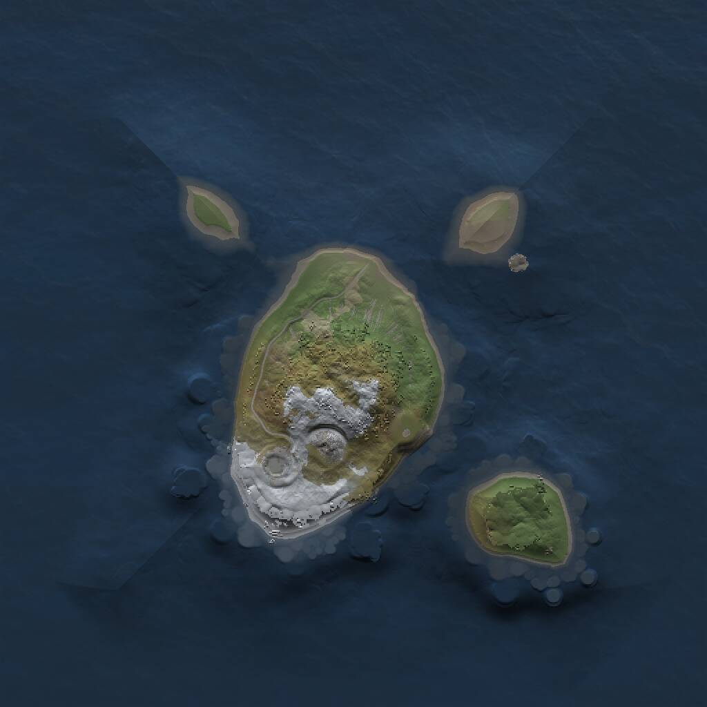 Rust Map: Procedural Map, Size: 1500, Seed: 35000, 1 Monuments