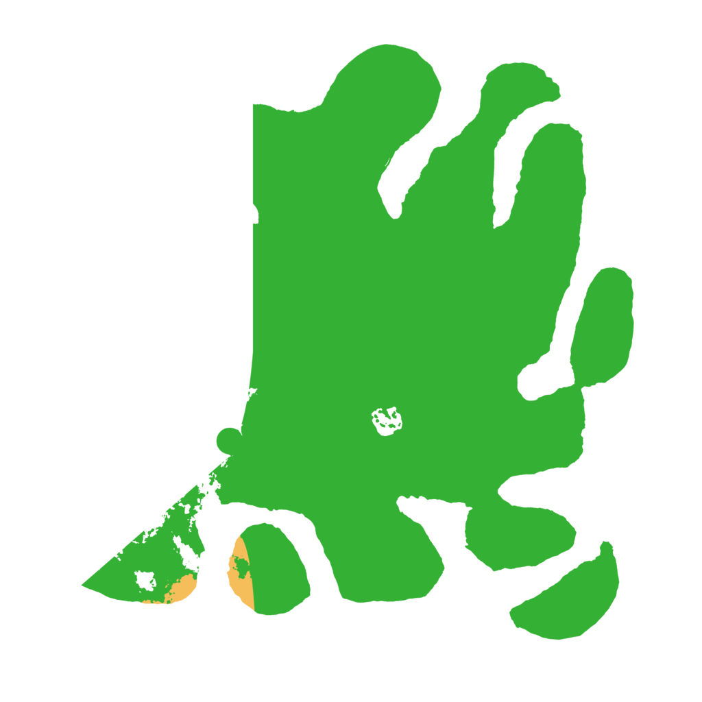 Biome Rust Map: Barren, Size: 3500, Seed: 1216910369